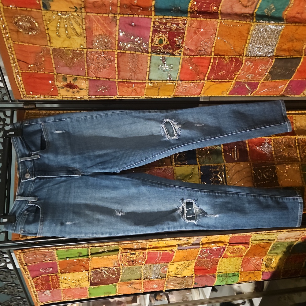 Levi jeans size 29. Tapered legs. Purchased on poshmark, and they did not fit.
